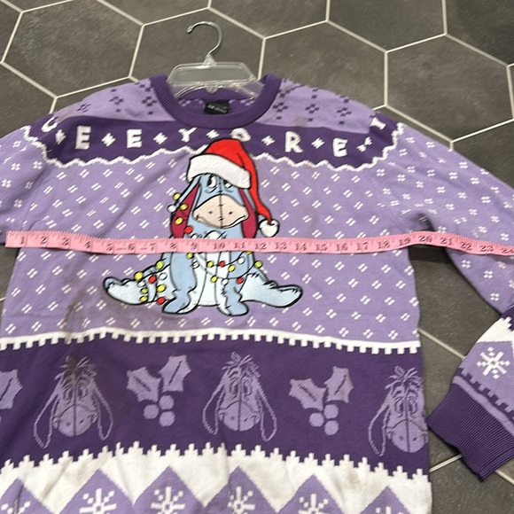 DISNEY Women's Eeyore Patterned Holiday Sweater Size S - Picture 5 of 14